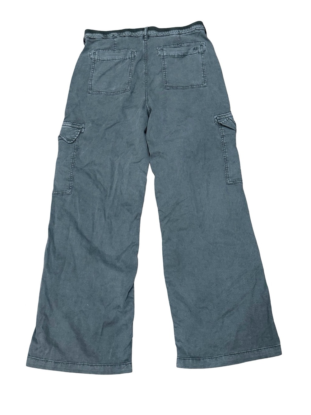 American Eagle Outfitters Wide-Leg Cargo Pants in Charcoal Gray - Picture 10 of 13